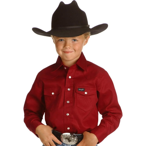 Wrangler Western Boys Snap Button Shirt